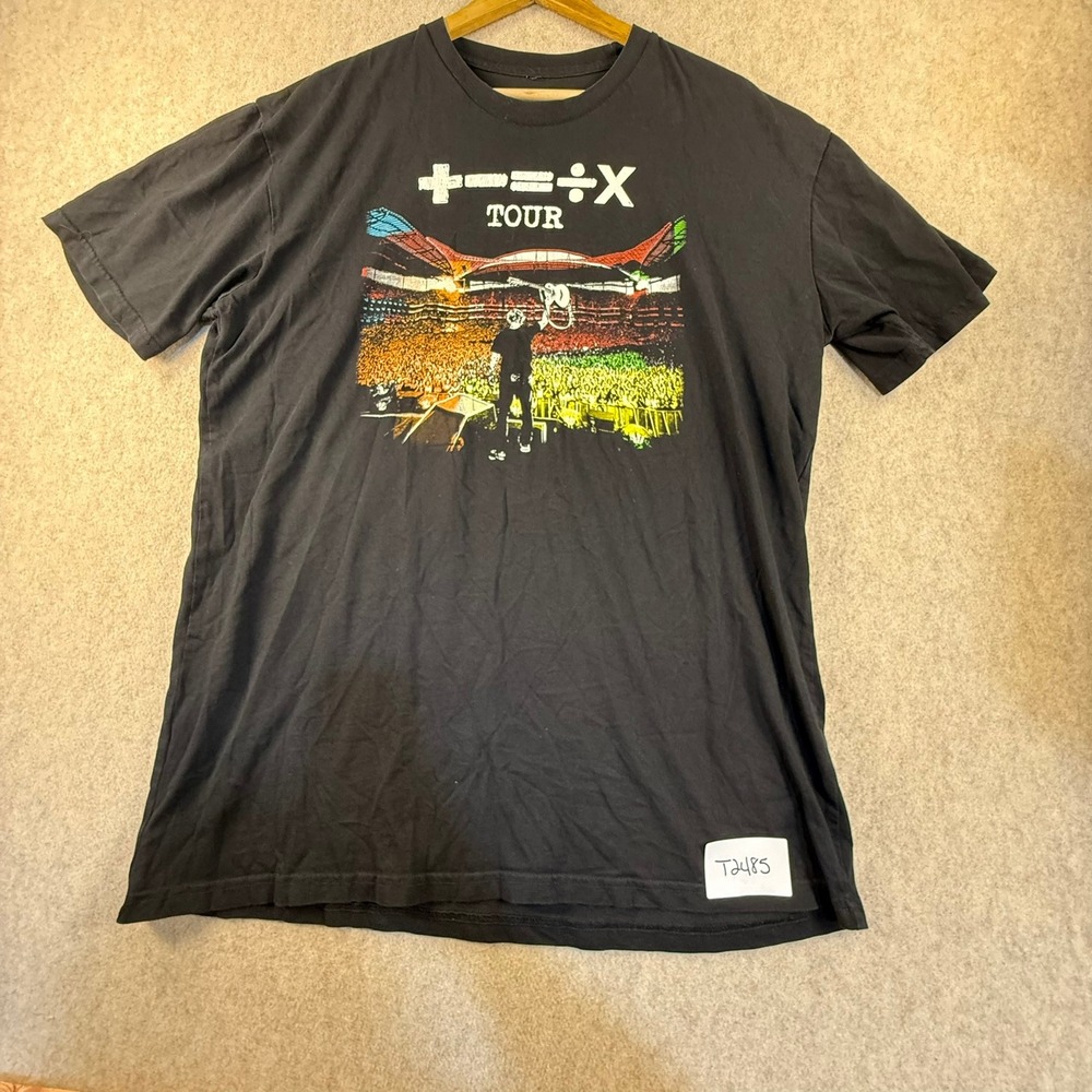 Ed Sheeran Mathematics Tour T-Shirt Black XL 2023 World Tour Concert Graphic Tee